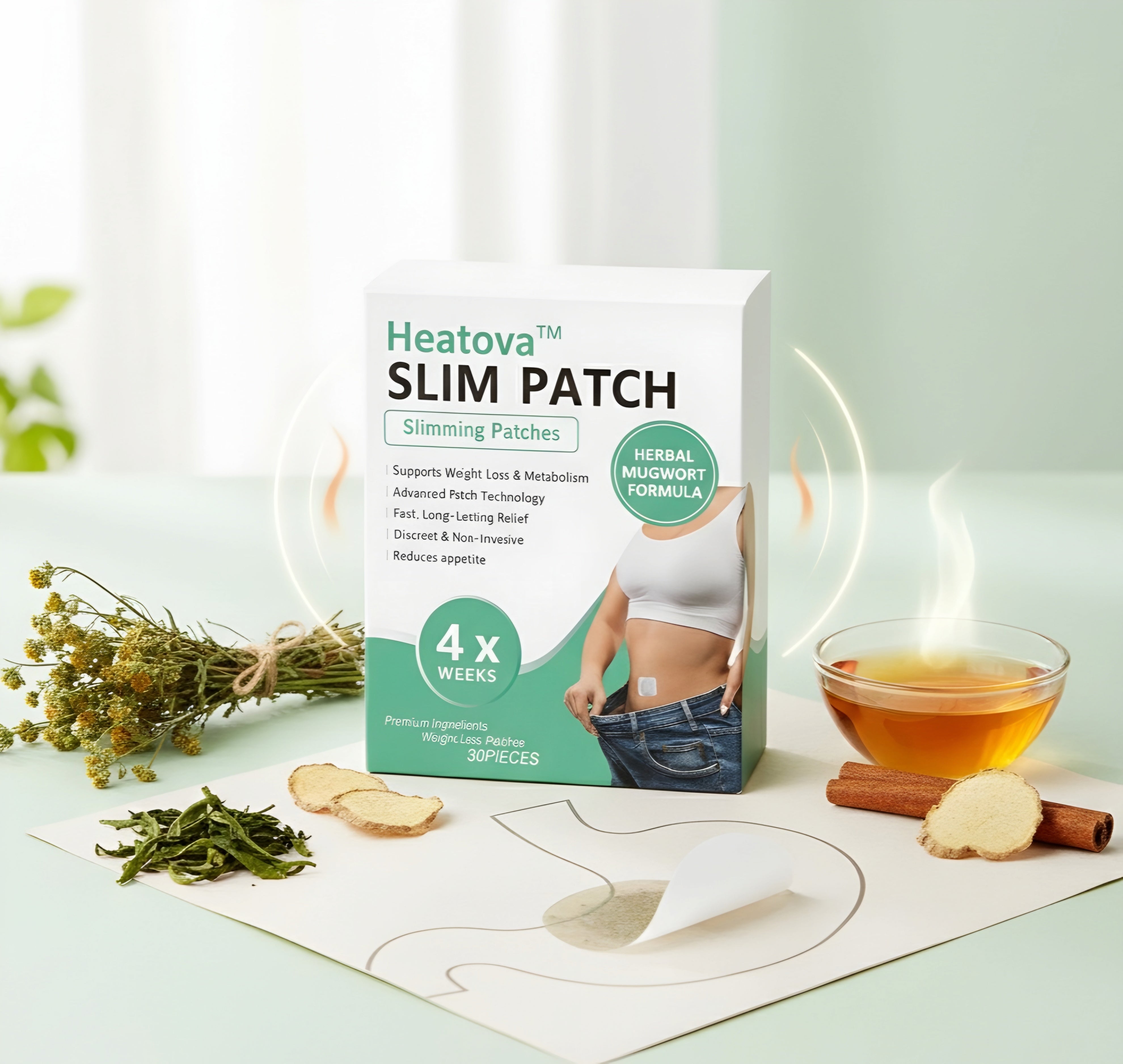 Heatova™ Slim Patch  Thermal Fat Release  Noticeable Change in 5 Days